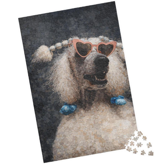 Poodle Portrait Jigsaw Puzzle, Dog Lover Gift, 1014 Piece