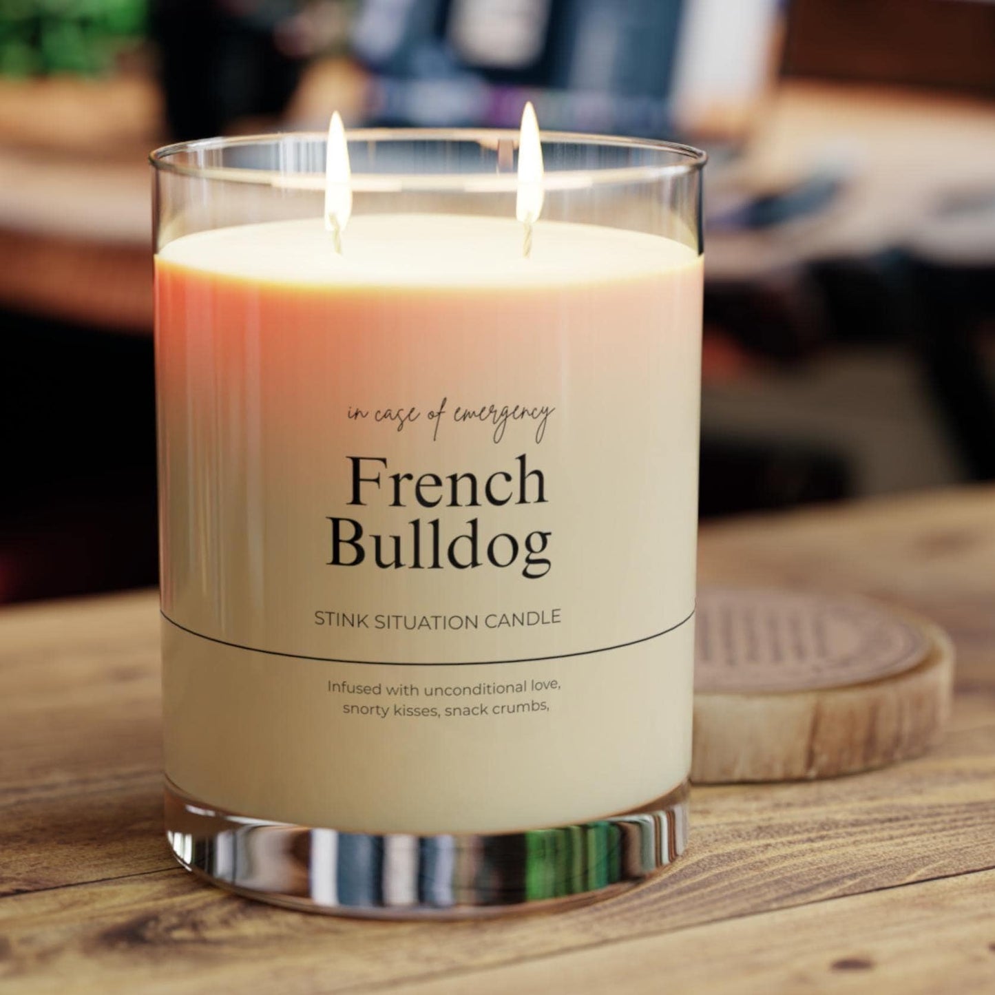 FRENCH BULLDOG Funny Candle, Soy Candle 11oz Glass,New Pet Parent Gift, Frenchie Dog Mom Dad Birthday Gift for Dog Lover