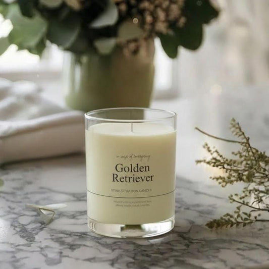 GOLDEN RETRIEVER Funny Candle, Soy Candle 11oz Glass,New Pet Parent Gift, Frenchie Dog Mom Dad Birthday Gift for Dog Lover