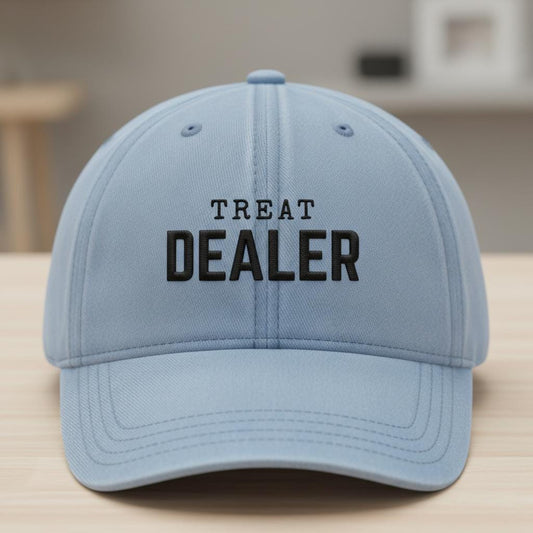 Treat Dealer- Women's Pigment-Dyed Cap with Fashion Undervisor (Embroidery) Dog Mom, Birthday Gift