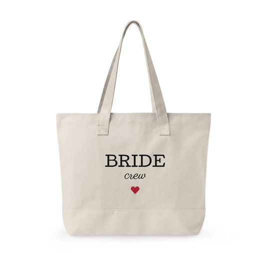 Will You Be My Bridesmaid Tote, Zippered Canvas Bridesmaid Proposal Bag, Bride Crew
