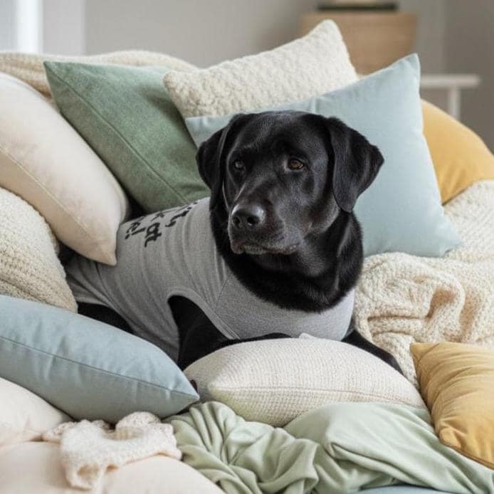 Funny Dog Tank Top, Sassy Pet Shirt, 'Don't Look At Me'