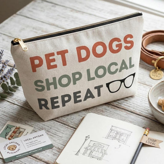 Pet Dogs Shop Local Repeat Accessory Pouch