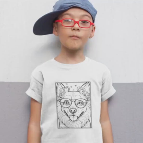 Hipster Hounds Coloring Dogs with Glasses, Kids Coloring Fun,Surprise for Kids Getting New Glasses, Make Glasses Day Extra Special, Gift