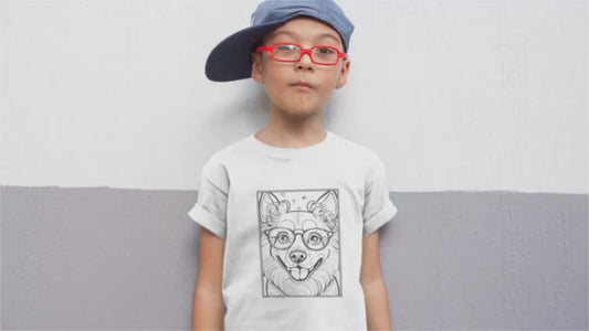 Hipster Hounds Coloring Dogs with Glasses, Kids Coloring Fun,Surprise for Kids Getting New Glasses, Make Glasses Day Extra Special, Gift