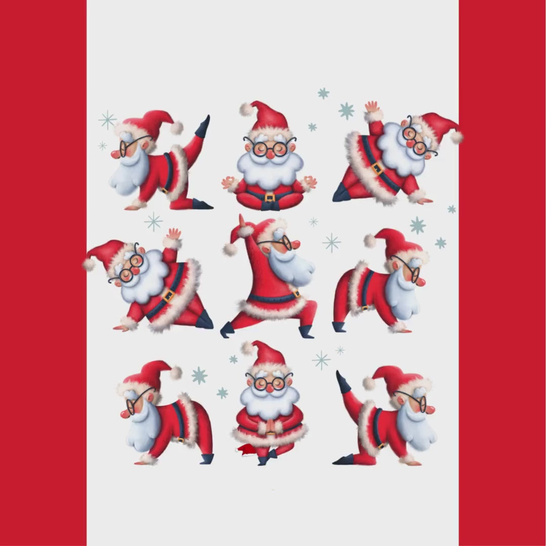 Crewneck Sweatshirt Santa Yoga Adult, Zen Holiday Life, Chillin Santa,Christmas Gift, Family Gift for the Holidays, Matching Shirts