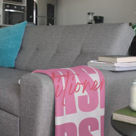 Nurse Practitioner Velveteen Blanket, Super Soft - Cozy Medical Gift, Warm Healthcare Throw, Soft Fleece Nurse Blankie, Doctor Appreciation